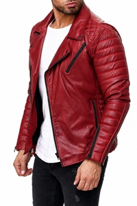 Chaqueta de Moto Unisex de Cuero PU, Corte Holgado, Transpirable, con Cierre de Cremallera, Cuello Alto, Color Sólido, Manga Regular, Estilo Urbano para Invierno - Product Image 3