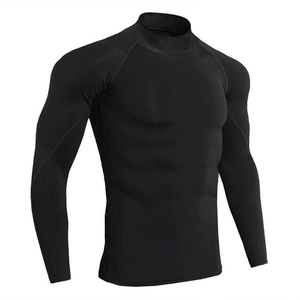Haut de compression pour homme à manches longues, séchage rapide, respirant, extensible, protection UV, pour la natation, le surf et l'entraînement sportif - Product Image 5