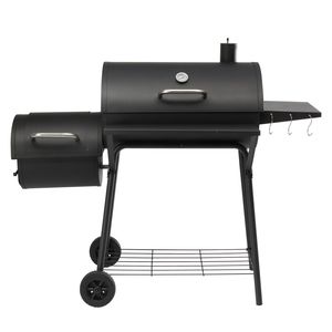 Griglia BBQ da Esterno a Barile con Area di 557 Pollici Quadrati In. Griglia Affumicatrice Offset Salvaspazio per Patio e Campeggio - Barbecue a Carbone Pronto all'Uso - Product Image 2