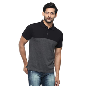 T-shirt décontracté uni à rayures pour hommes, prix de gros, personnalisable, qualité export, taille 3XL, fabriqué au Bangladesh - Product Image 1