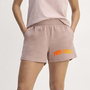 Pantalones Cortos de Mujer con Logotipo Personalizado, de Algodón y Felpa, Gruesos y Suaves, con Bolsillos, Ropa Informal, Pantalones Cortos Tipo Cargo - Product Image 4