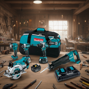 18V Cordless Brushless Power <b>Tool</b> Combo Kit 5-Piece Heavy Duty <b>Set</b> - Product Image 3