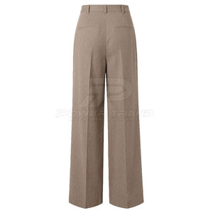 100% Cotton Breathable Mid Waist Washed Casual Women Wide Leg <b>Trouser</b> Loose Fit <b>for</b> Spring <b>Summer</b> Daily Wear and Street Fashion - Product Image 2