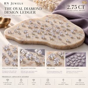 เพชรรูปไข่ 2.75 กะรัต เพาะเลี้ยงในห้องปฏิบัติการ สี DEF |   พลอยเจียระไนแบบพิเศษ CVD HPHT ไม่ได้รับการรับรอง พร้อมการปรับขนาดตามสั่ง - Product Image 5