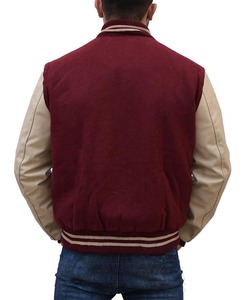 Custom Embroidered Logo Varsity <b>Baseball</b> <b>Jacket</b> <b>Men</b> Breathable Windproof Stand Collar Winter High Street Style - Product Image 5