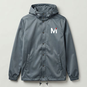 Veste d'hiver imperméable à capuche pour homme avec logo personnalisé, légère, streetwear, marque d'entreprise, qualité supérieure, coupe-vent - Product Image 1