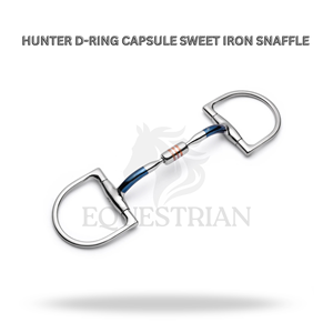 Mors de cheval Hunter D Ring Capsule Sweet Iron pour l'entraînement et le contrôle de l'équitation - Product Image 2