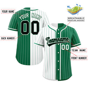 Camiseta de Béisbol Multicolor a Rayas de Alta Calidad para Adultos 2025, Logotipo Personalizado Sublimado, Bordado, Talla Grande - Product Image 2