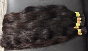 Extensiones de cabello humano de grado de cabello virgen de alta calidad Remy Machine Weft Straight Indian Temple - Product Image 4