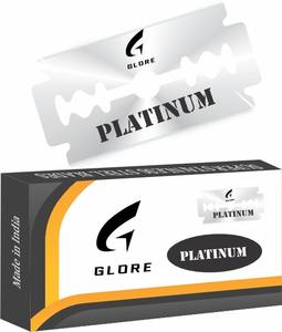 Présentoir de rasoir de barbier 20 lames en acier inoxydable à double tranchant 5 lames par tuck 10000 lames par carton GLORE RAZOR 630-650HV - Product Image 3