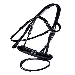 Black Leather <b>Lead</b> <b>Ropes</b> with Pink Stitching Adjustable Horse Tack Set Leather Horse Tack Custom Equestrian Leather Tack Custom - Product Image 3