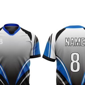 Men's Sublimated <b>Soccer</b> Jersey V-Neck Sleeveless Moisture Wicking 100% Polyester Team Number 8 All Seasons Wear Custom Design - Product Image 2
