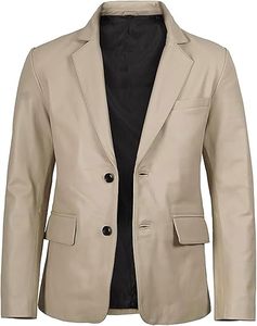 Mens <b>Leather</b> <b>Jacket</b> Fully Customized 100% Original Cowhide Canvas Closure Stand Front - Product Image 4