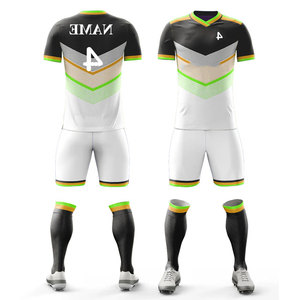 Tenues d'entraînement pour équipes de football et de basketball, automne et été, entièrement sublimées, en polyester/nylon. - Product Image 4