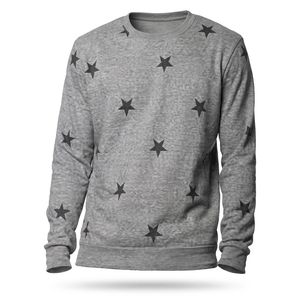 <b>Retro</b> Men <b>Sweatshirt</b> Oversized Boxy Fit Solid Color Heavyweight Fleece Crew Neck Casual Winter Top - Product Image 5