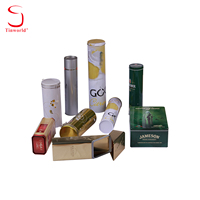 Boîte en métal ronde, boîte cylindrique en métal, impression personnalisée, emballage promotionnel pour vin, liqueurs, spiritueux, avec couvercle, vide, vente en gros, OEM