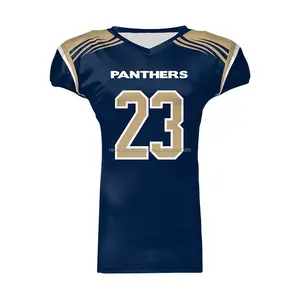 Maglia da football americano con maniche elastiche di ultima generazione personalizzabili maglie da football americano ricamate con cuciture sublimate