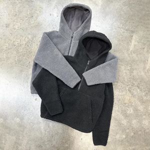 Custom Design Winter Digital Print Quick Dry Pullover Full Fleece Zip-Up High Quality Vintage 500GSM Heavyweight 100% Men's - Product Image 4