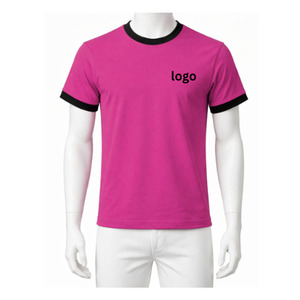 T-shirts pour hommes à manches courtes, tissu respirant, coupe classique, motif uni, impression de logo personnalisée sur le devant, 220 grammes, design vierge - Product Image 4