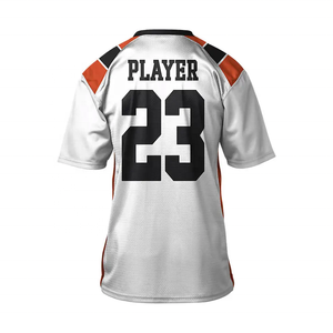 Wholesale Cheap Custom Stitched Quick Dry Men American Football Jersey for Kids - Product Image 2