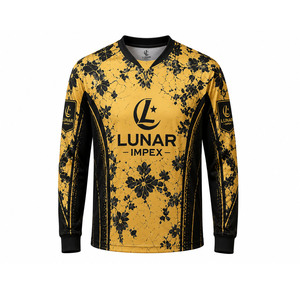 Nouveauté - Maillot de paintball à manches longues et col en V, impression par sublimation professionnelle, tissu en maille respirant, léger et confortable - Product Image 1