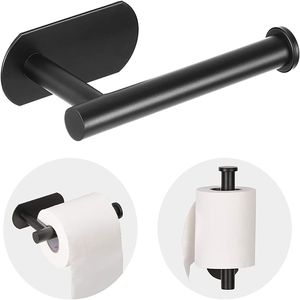 Portarotolo da parete autoadesivo in acciaio inox SUS 304 per bagno - Product Image 1