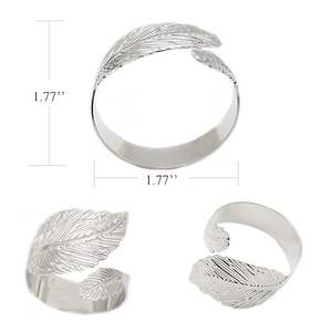 Porte-serviettes en aluminium poli miroir, écologique, style américain, décoration de table de mariage, vente en gros - Product Image 6