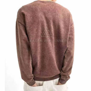 Sudadera Básica para Hombre con Diseño Personalizado al por Mayor, Lavado Ácido, Mejor Calidad, Precio Económico - Product Image 2