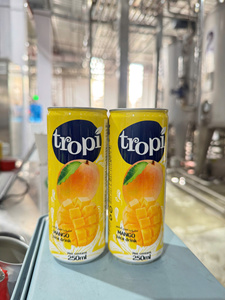 น้ำผลไม้ผสมมะม่วง องุ่น สับปะรด ตราทรอปิ สูตรหวานสดชื่น บรรจุกระป๋องอะลูมิเนียมขนาด 250 มล. รับผลิตแบบ OEM ODM ขายดี - Product Image 3