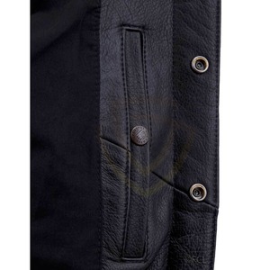 Chaleco de Cuero Genuino de Color Personalizado para Hombre, Nuevo Chaleco de Cuero sin Mangas a la Moda para Motociclistas, Casual, de Invierno - Product Image 5