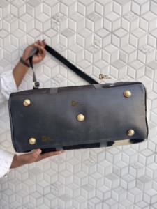 Bolsa de Viaje de Cuero Auténtico, Multiusos, Hecha a Mano, Unisex, Tamaño Grande, con Pelo de Vaca - Product Image 5
