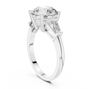 Wholesale 925 Sterling Silver Round Cut Moissanite <b>Diamond</b> <b>Ring</b> Engagement Jewelry OEM ODM Manufacturer Supplier - Product Image 3