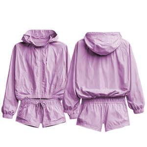 Unisex Windbreaker Shorts Sets Rain Waterproof Shorts Two Piece 100% Nylon <b>Wind</b> <b>Breaker</b> Shorts Suit Women - Product Image 6