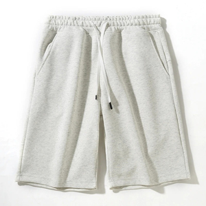 Prix de gros – Short de jogging et de basketball décontracté pour homme, couleur unie, 100 % coton, avec cordon de serrage, coupe ample, séchage rapide - Product Image 6