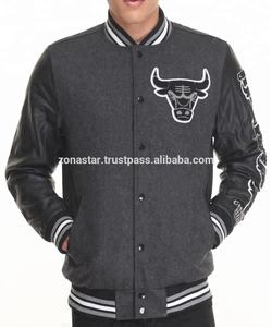 Blousons vintage d'hiver de baseball pour hommes Blousons bombardiers universitaires en coton et polyester avec logo privé grande taille disponible - Product Image 5