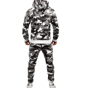 Conjunto Deportivo de Invierno para Hombre con Capucha, Transpirable, Estampado, de Forro Polar Técnico, Estilo Casual para Entrenamiento - Product Image 5