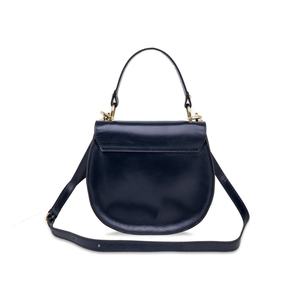 Bolso Bandolera de Cuero Genuino Estilo Diseñador, Color Azul Marino Vintage, para Mujer, con Correa Ajustable - Product Image 4