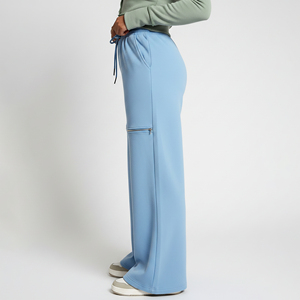Pantalones Deportivos Personalizados de Felpa 100% Algodón, con Paneles Delanteros con Cierre, Corte Holgado, Pierna Recta, Cintura Elástica - Product Image 2