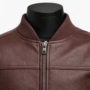 Veste en cuir pour homme, matériau doux, construction durable, coupe confortable, veste de moto en cuir véritable, veste de motard - Product Image 4