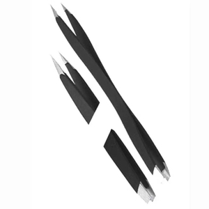 Pince à épiler à double extrémité haute tension pour une utilisation rapide et précise des sourcils, en acier inoxydable, design léger - Product Image 4