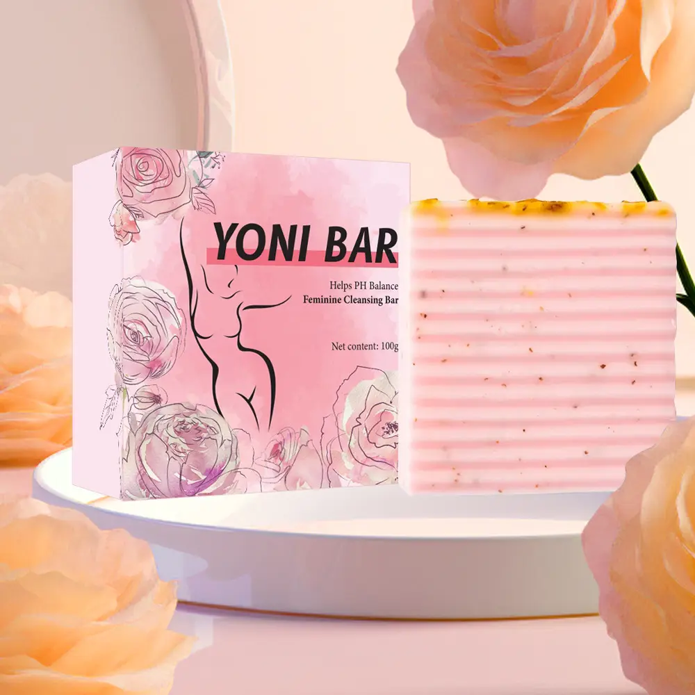 Private Label bio fatto a mano per l'igiene femminile yoni bar Rose Rose sapone rosa disintossicazione dell'utero