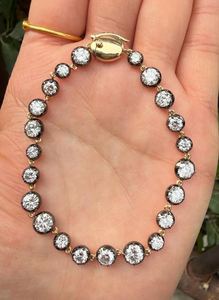 Pulsera de tenis de lujo de plata de ley 925 chapada en oro con moissanita tallada, regalo de joyería para mujer, 15 gramos, certificada por terceros - Product Image 4