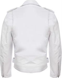 แจ็คเก็ตหนังวินเทจลำลองสำหรับผู้ชาย มีหลายสีให้เลือก รับผลิตตามแบบ OEM - Product Image 4