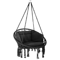 Chaise suspendue en rotin élégante de haute qualité, hamac en bambou, lit suspendu, berceau, chaise d'extérieur avec coussin pour enfants