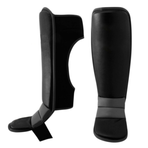 Espinilleras de Boxeo de Cuero PU Negro y Rojo, de Cintura Alta, Forma Recta, Ecológicas, Unisex, 1.2M de Largo, 1cm de Grosor, para Artes Marciales - Product Image 6