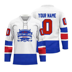 Últimos Diseños Personalizados de Camisetas de Hockey sobre Hielo con Logotipo a Color, Estilo Nuevo, Tejido de Malla con Paneles Cosidos, Manga Larga, para Todos los Deportes - Product Image 4