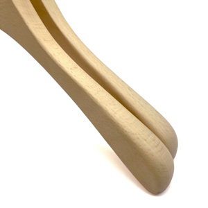 High-quality Custom logo wooden <b>hangers</b> Thick wooden clothing clips Modern design store <b>hangers</b> Superior quality wood <b>hangers</b> - Product Image 3