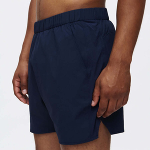 Shorts décontractés pour hommes en polyester et coton à séchage rapide, avec impression de logo personnalisé et cordon élastique, idéaux pour l'extérieur en été - Product Image 4