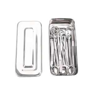 Kit de 13 pièces de matériel chirurgical dentaire de base en acier, classe I, manuel, réutilisable, avec poignée, pour interventions chirurgicales mineures - Product Image 5