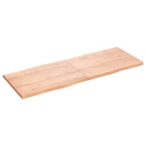 Tablero de madera maciza de color marrón claro con borde vivo de 63 "x 23,6" x (0,8 "-1,6") - Product Image 3